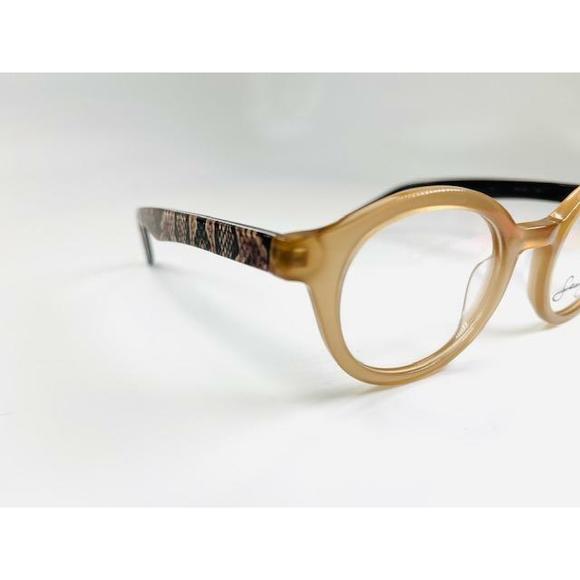 New SEAN JOHN SJO 6028E 278 Sand Eyeglasses with Snake Skin Temples 48/23/145 main image 4